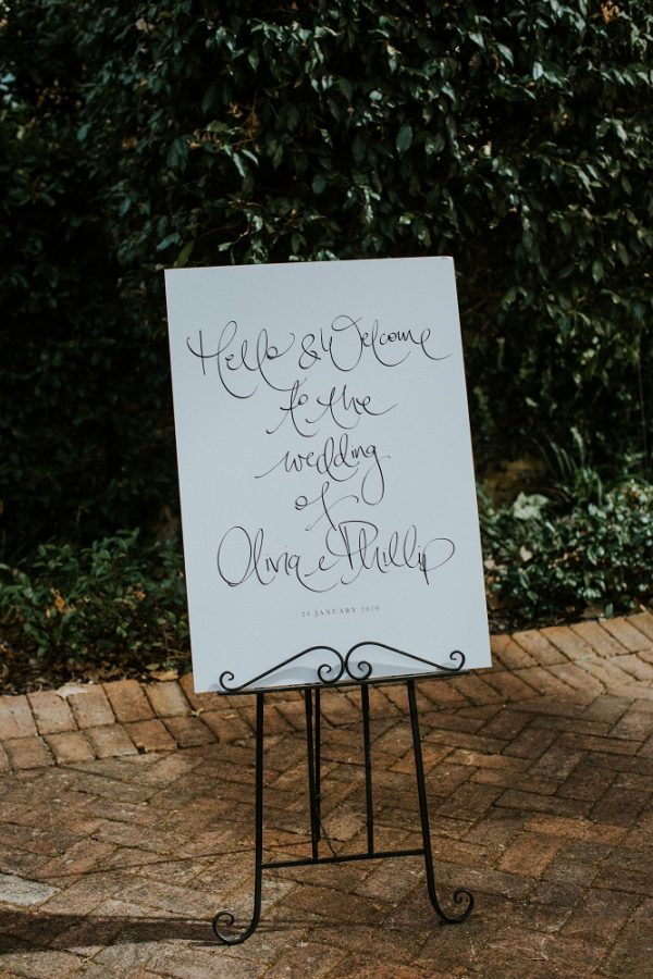 Wrought Iron Black Easel wedstyle weddings, events, styling & planning